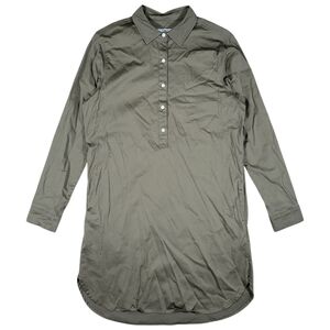 UNTUCKit‎ Shirt Dress Womens Medium Olive Green Glynis Long Sleeve Popover Tunic